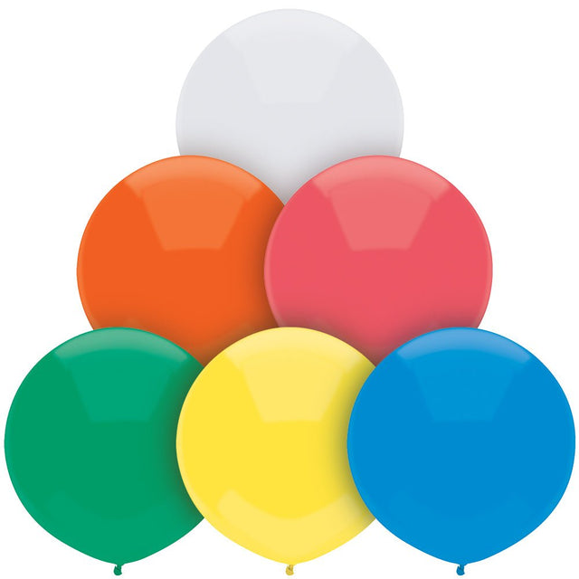 Latex Balloons 17 Inch Primary Assortment