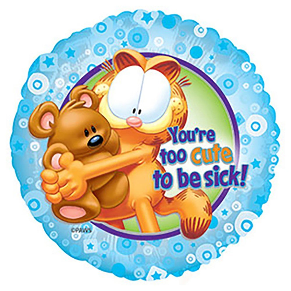 Garfield Foil Balloon 17 Inch Get Well