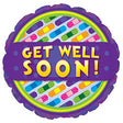 Foil Balloon Get Well Bandages 17 Inch