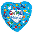 Foil Balloon Get Well Grandpa 17 Inch