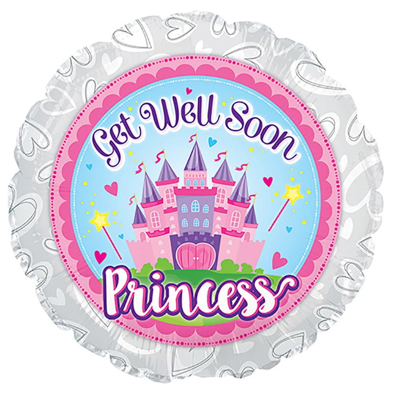 Get Well Soon Princess Foil Balloon