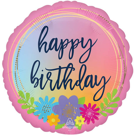 Foil Balloon Happy Birthday Bouquet