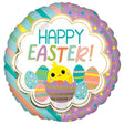 Easter Foil Balloon Happy Easter Stripes & Dots