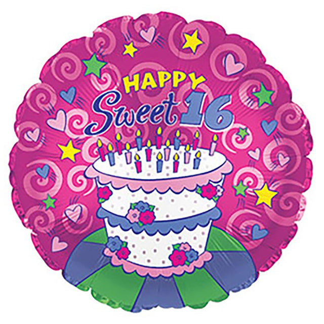 Sweet 16 Birthday Foil Balloon