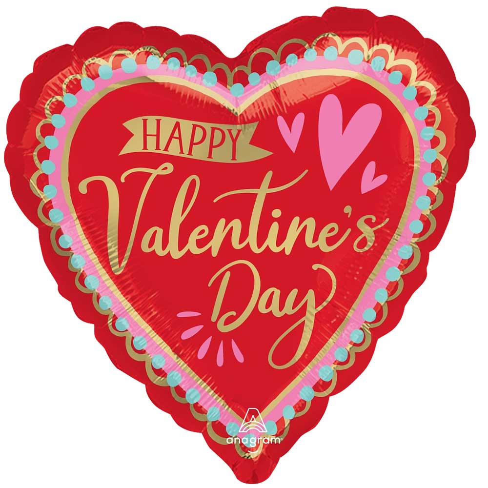 Foil Balloon Happy Valentine's Day Artistic Affection