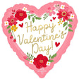 Valentine's Day Floral Foil Balloon
