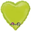 Heart Kiwi Green Foil Balloon