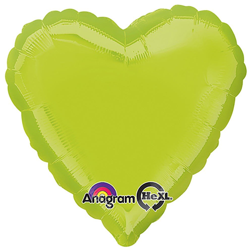 Heart Kiwi Green Foil Balloon