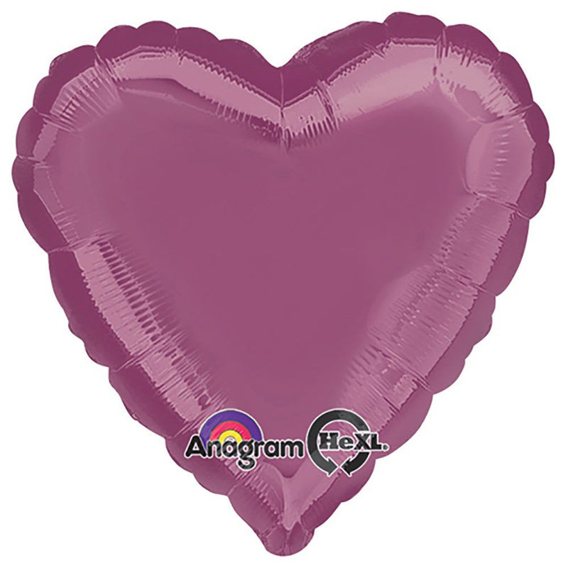 Heart Foil Balloon Metallic Lavender