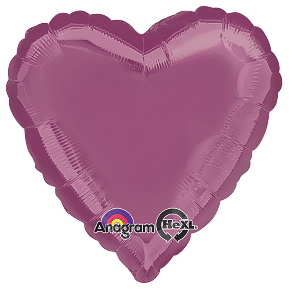 Heart Foil Balloon Metallic Lavender