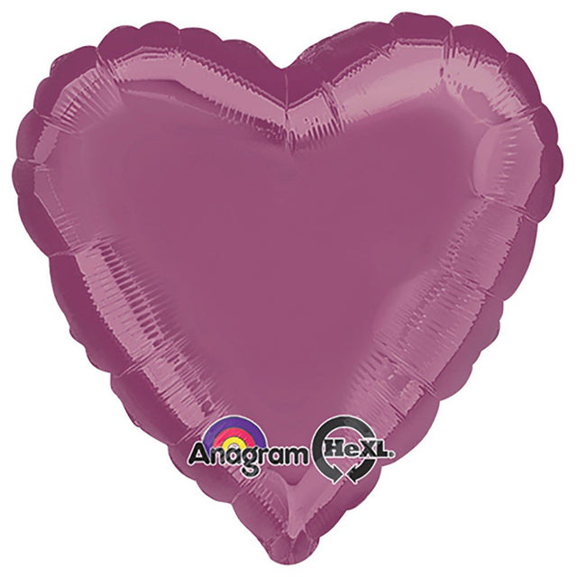 Heart Foil Balloon Metallic Lavender
