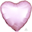 Heart Foil Balloon Metallic Pearl Pastel Pink