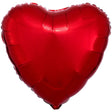 Heart Metallic Red Foil Balloon
