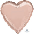 Foil Heart Balloon Rose Gold