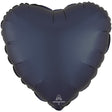 Foil Balloon Heart Satin True Navy