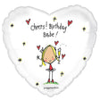 Foil Balloon Birthday Babe 17 Inch