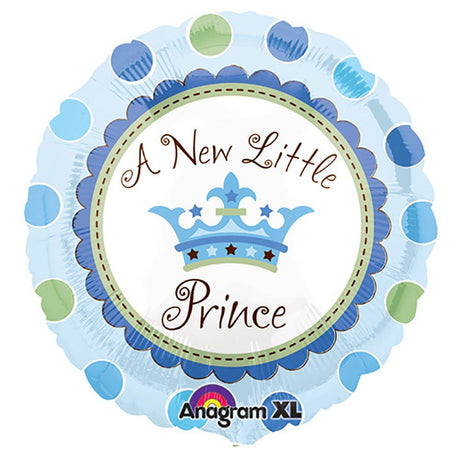 Foil Balloon Little Prince Baby Boy