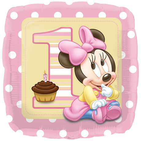 Minnie Mouse 1st Birthday Foil Balloon