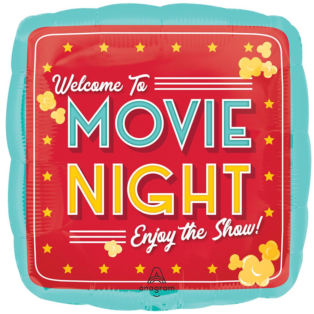 Movie Night Foil Balloon
