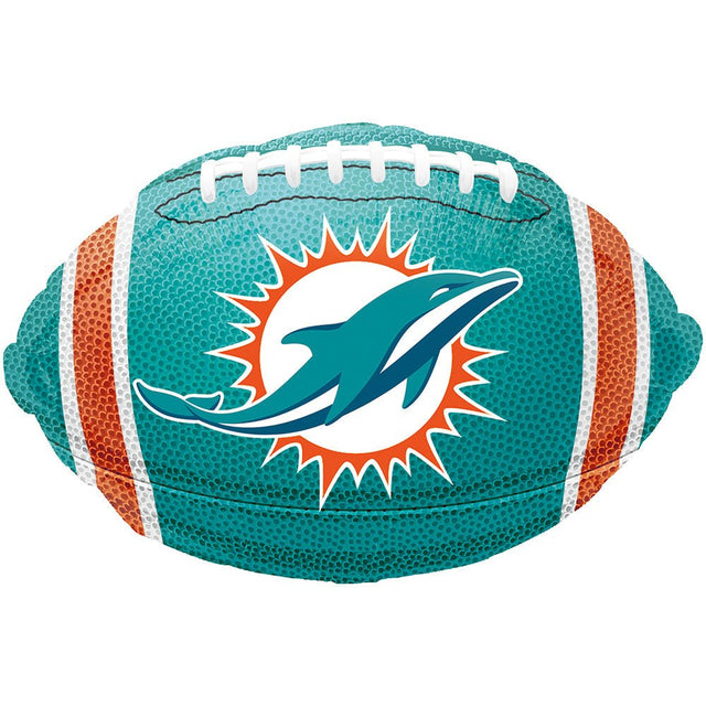 Miami Dolphins Football Foil Balloon