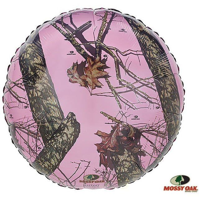 Foil Balloon Pink Mossy Oak 17 Inch