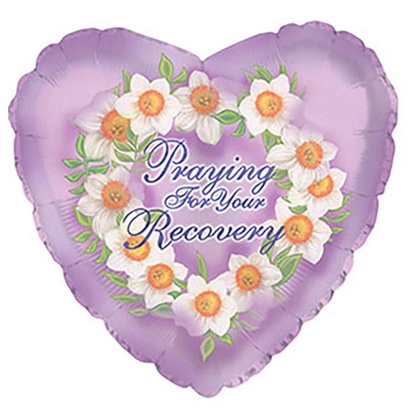 Foil Balloon Praying For Recovery