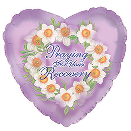 Foil Balloon Praying For Recovery