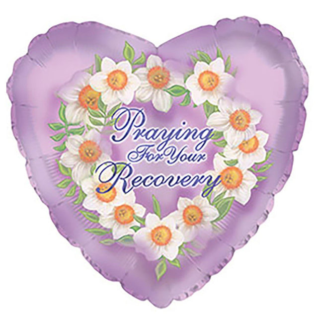 Foil Balloon Praying For Recovery