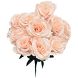 Silk Flowers Girls Satin Open Rose Bush Nude
