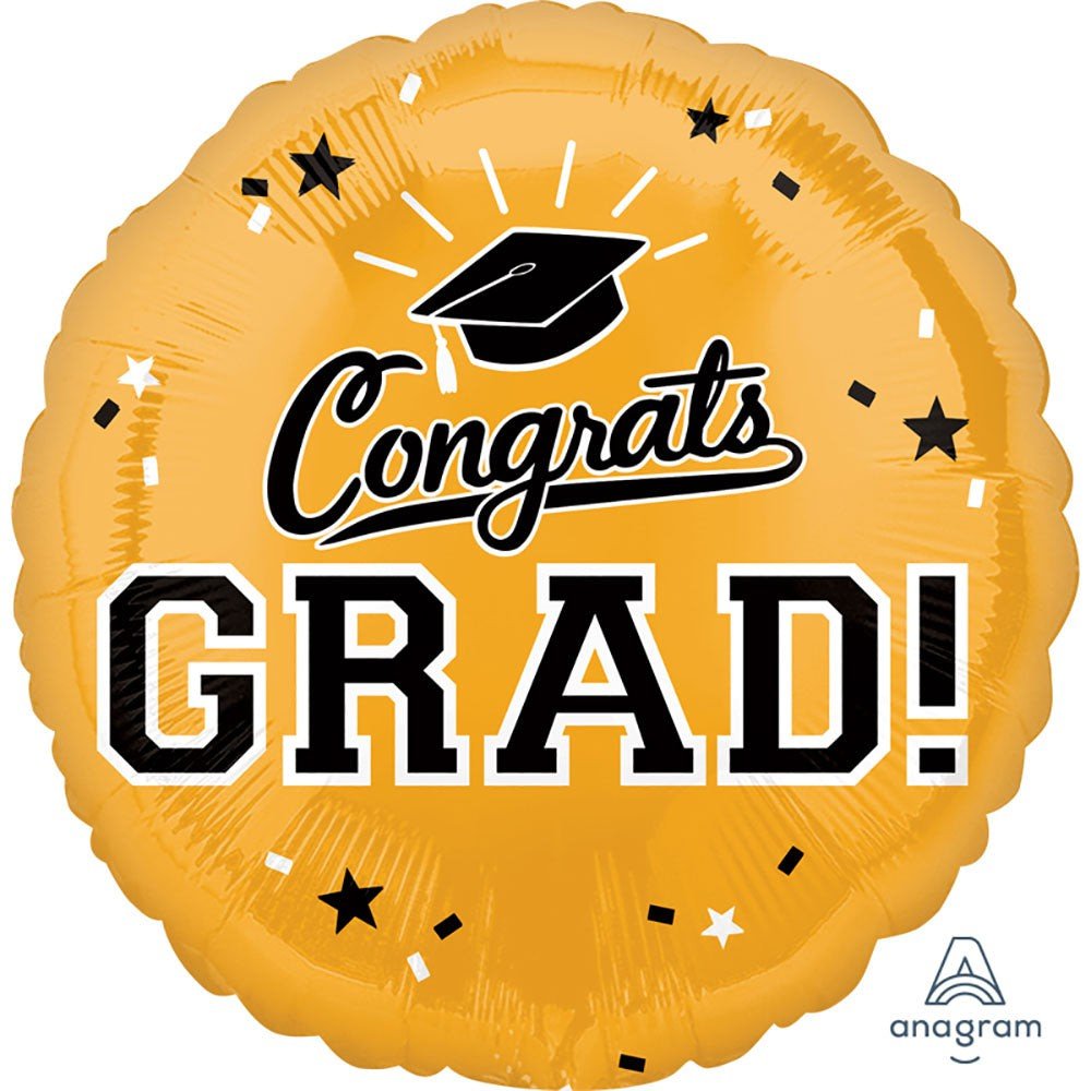 Gold Foil Graduation Balloon