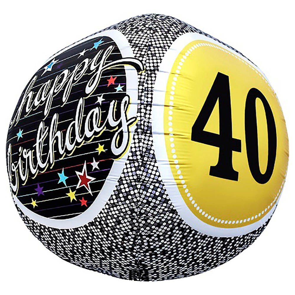 40th Birthday Milestone Foil Balloon