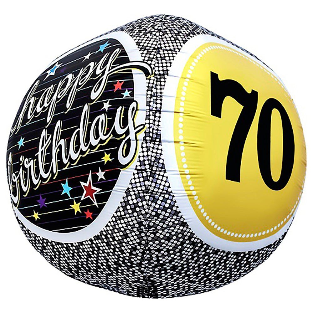 70th Birthday Milestone Foil Balloon