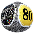 80th Birthday Milestone Foil Balloon