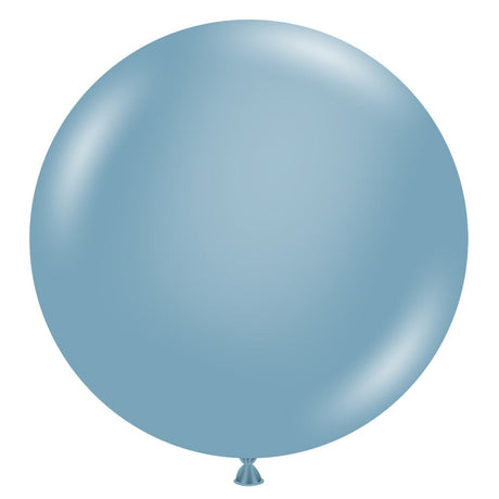 Latex Balloons 17 Inch TUFTEX Blue Slate