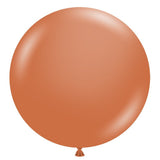Latex Balloons 17 Inch TUFTEX Burnt Orange