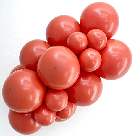 Latex Balloons 17 Inch TUFTEX Burnt Orange