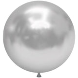 Latex Balloons 17 Inch TUFTEX Silvery