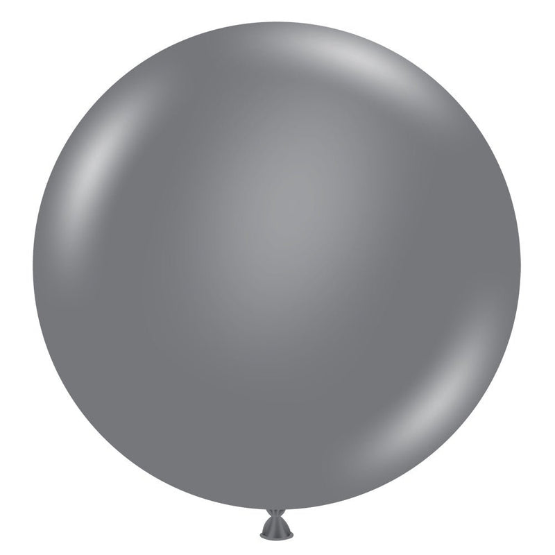 Latex Balloons Gray Smoke 17 Inch