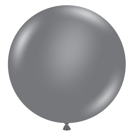 Latex Balloons Gray Smoke 17 Inch