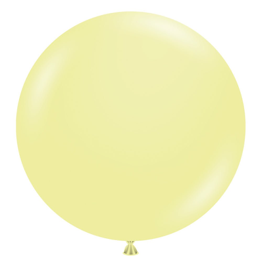 Latex Balloons 17 Inch TUFTEX Lemonade Yellow