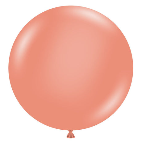 Latex Balloons 17 Inch Metallic Rose Gold