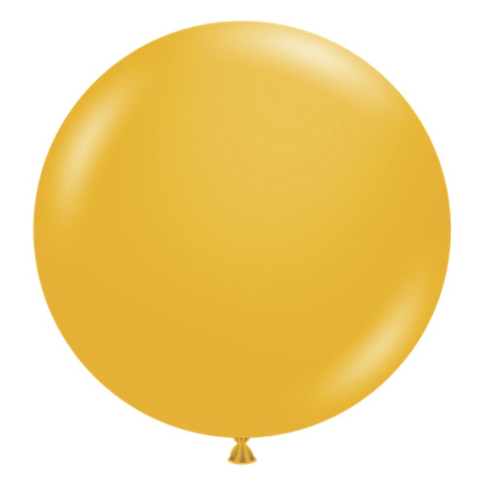 Latex Balloons 17 Inch TUFTEX Mustard