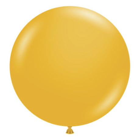Latex Balloons 17 Inch TUFTEX Mustard