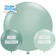 Latex Balloons 17 Inch TUFTEX Pastel Mint Double-Stuffing Kit