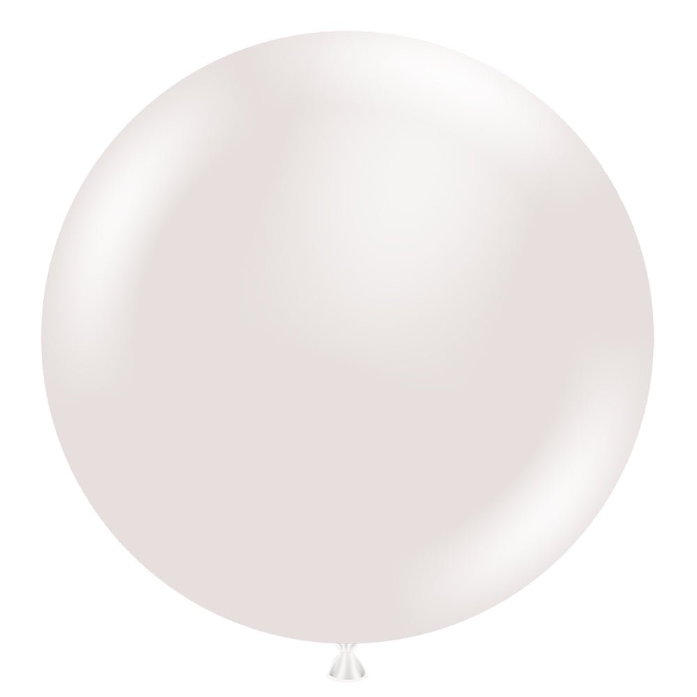 Latex Balloons 17 Inch TUFTEX Pearl Sugar White