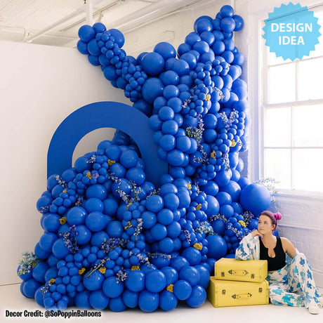 Latex Balloons 17 Inch Periwinkle Blue