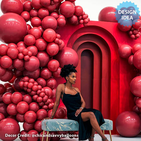 Latex Balloons 17 Inch TUFTEX Samba Burgundy