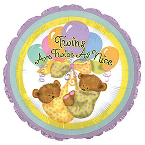Foil Balloon Baby Bears 17 Inch