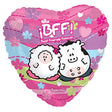 Foil Balloon 17 Inch Viany Pita BFF