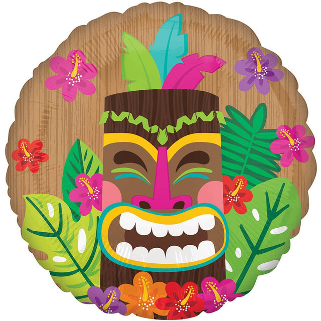 Foil Balloon Vintage Tiki 17 Inch